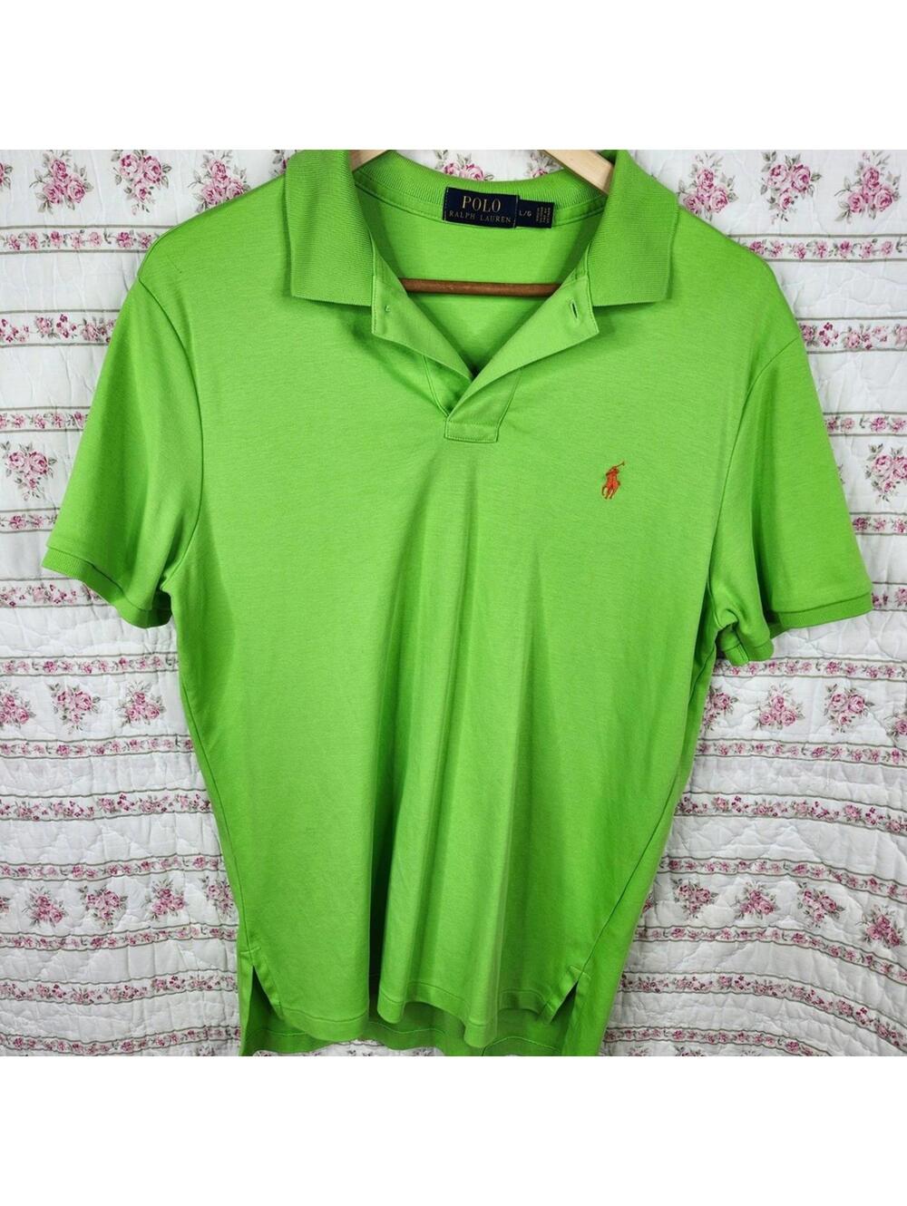 Polo Ralph Lauren Classic Green Men's Polo Shirt Size L